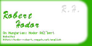robert hodor business card